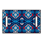 Blue And Red Aztec Pattern Print Golf Cart Seat Cover