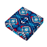 Blue And Red Aztec Pattern Print Outdoor Seat Cushion Cover