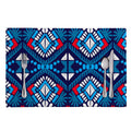 Blue And Red Aztec Pattern Print Placemat