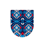 Blue And Red Aztec Pattern Print Toilet Lid Cover