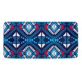 Blue And Red Aztec Pattern Print Towel