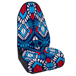Blue And Red Aztec Pattern Print Waterproof Car Seat Cover