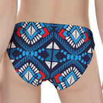 Blue And Red Aztec Pattern Print Women's Panties