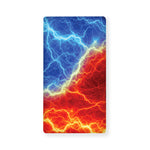 Blue And Red Lightning Print Baby Crib Sheet