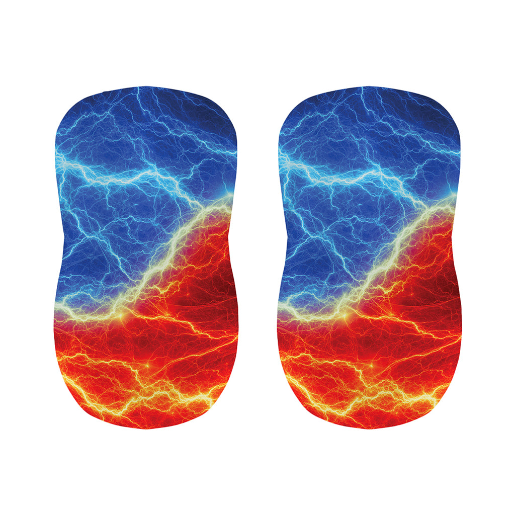 Blue And Red Lightning Print Bar Stool Covers