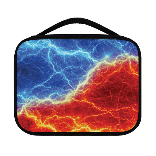 Blue And Red Lightning Print Classic Bible Case