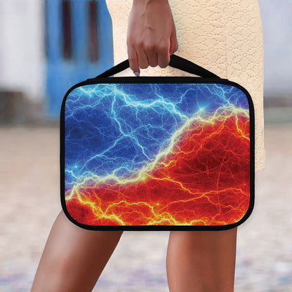 Blue And Red Lightning Print Classic Bible Case