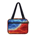 Blue And Red Lightning Print Double Strap Bible Bag