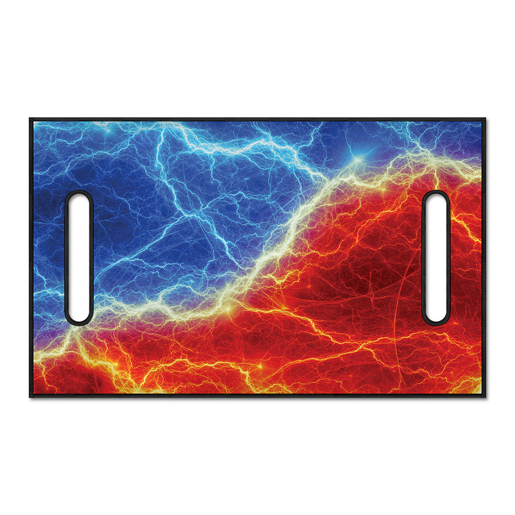 Blue And Red Lightning Print Golf Cart Seat Cover