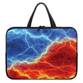 Blue And Red Lightning Print Laptop Sleeve With Handle