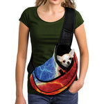 Blue And Red Lightning Print Pet Sling Carrier