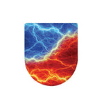 Blue And Red Lightning Print Toilet Lid Cover