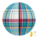 Blue And Red Madras Pattern Print Basketball