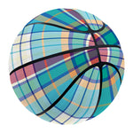 Blue And Red Madras Pattern Print Basketball