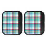 Blue And Red Madras Pattern Print Handle Covers