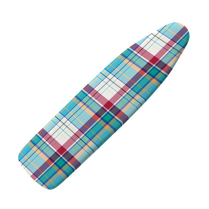 Blue And Red Madras Pattern Print Ironing Board Cover