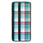 Blue And Red Madras Pattern Print Refrigerator Handle Covers