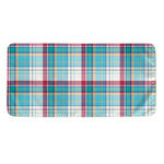 Blue And Red Madras Pattern Print Towel