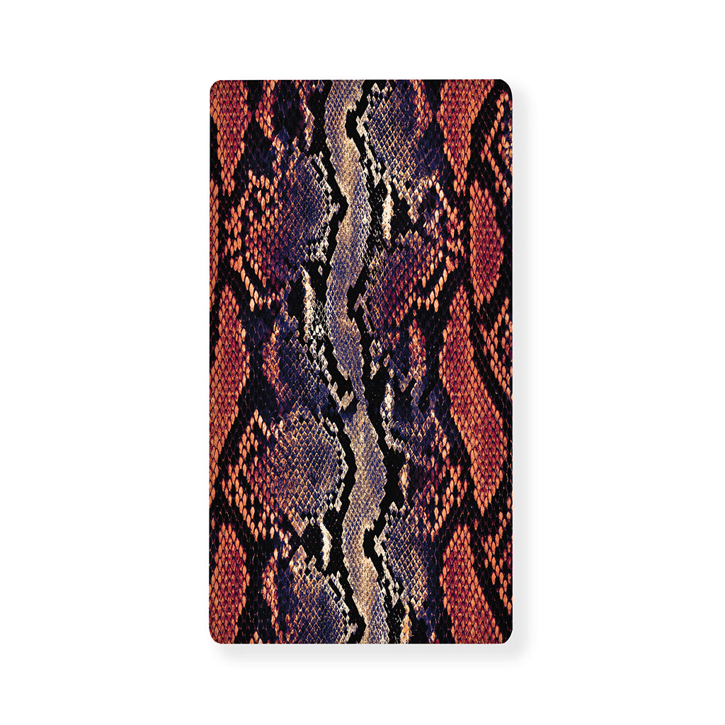 Blue And Red Snakeskin Print Baby Crib Sheet