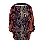 Blue And Red Snakeskin Print Baby Seat Cover