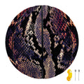 Blue And Red Snakeskin Print Basketball