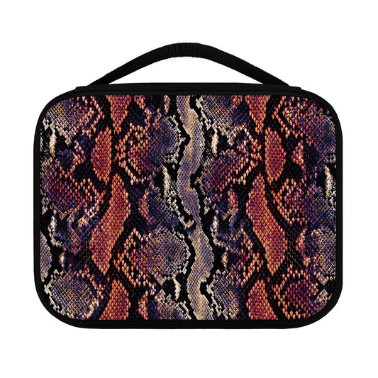 Blue And Red Snakeskin Print Classic Bible Case