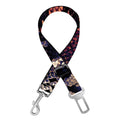 Blue And Red Snakeskin Print Dog Seat Belt
