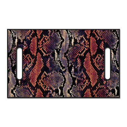 Blue And Red Snakeskin Print Golf Cart Seat Cover