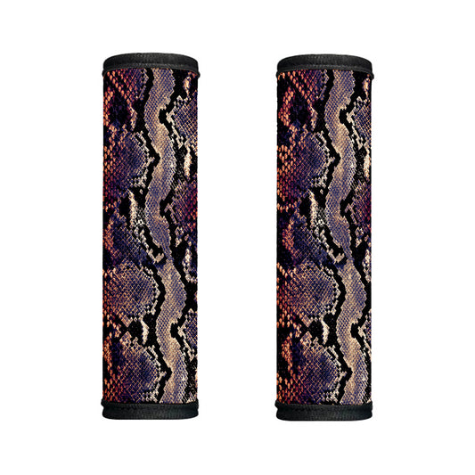 Blue And Red Snakeskin Print Handle Covers