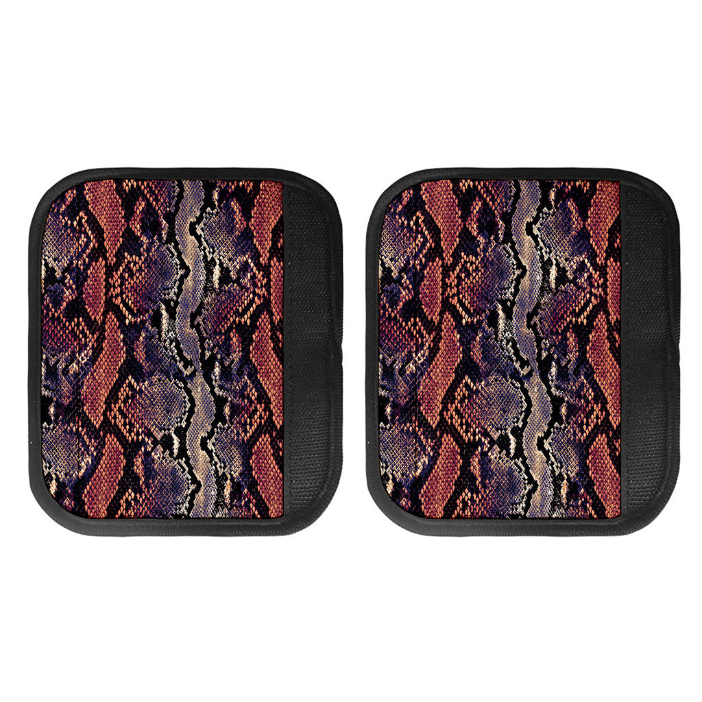Blue And Red Snakeskin Print Handle Covers