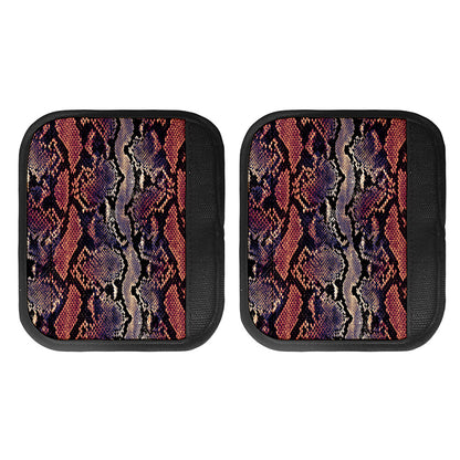 Blue And Red Snakeskin Print Handle Covers