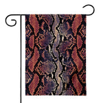 Blue And Red Snakeskin Print House Flag