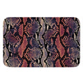 Blue And Red Snakeskin Print Indoor Door Mat