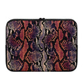Blue And Red Snakeskin Print Laptop Sleeve