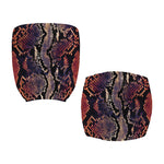 Blue And Red Snakeskin Print Office Chair Cover