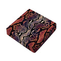 Blue And Red Snakeskin Print Outdoor Seat Cushion Cover