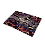 Blue And Red Snakeskin Print Pet Cooling Mat Cover
