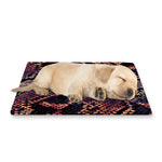 Blue And Red Snakeskin Print Pet Cooling Mat Cover