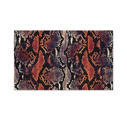Blue And Red Snakeskin Print Polyester Flag