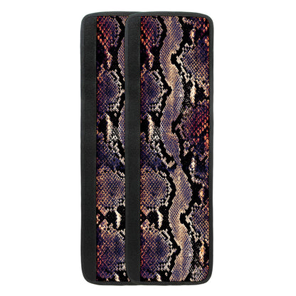 Blue And Red Snakeskin Print Refrigerator Handle Covers