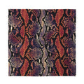Blue And Red Snakeskin Print Silk Bandana