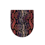 Blue And Red Snakeskin Print Toilet Lid Cover
