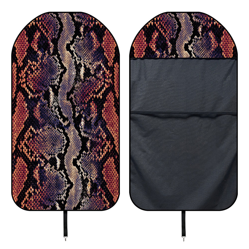 Blue And Red Snakeskin Print Waterproof Car Seat Cover
