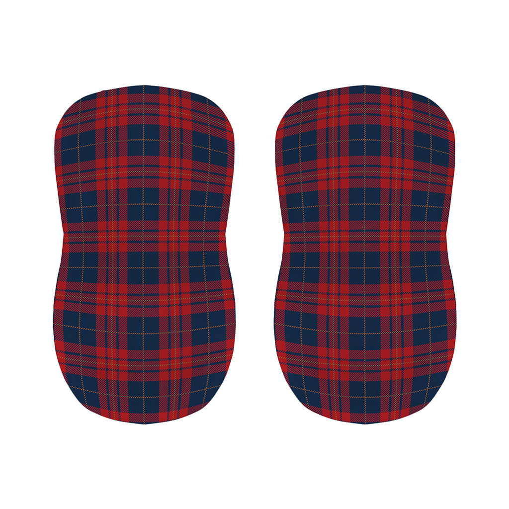 Blue And Red Tartan Pattern Print Bar Stool Covers