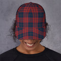 Blue And Red Tartan Pattern Print Baseball Cap
