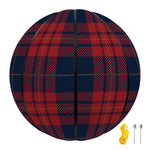 Blue And Red Tartan Pattern Print Basketball