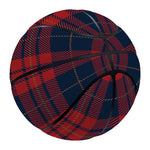 Blue And Red Tartan Pattern Print Basketball