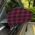 Blue And Red Tartan Pattern Print Car Side Mirror Covers