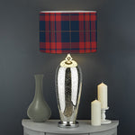 Blue And Red Tartan Pattern Print Drum Lamp Shade