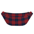 Blue And Red Tartan Pattern Print Fanny Pack